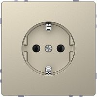 Розетка с заземлением без рамки Schneider Electric Merten D-Life 1-м. шторки сахара картинка